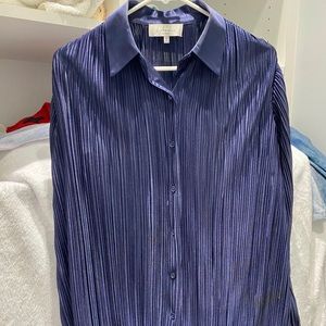 L’ academie Los Angeles Navy blue blouse.
